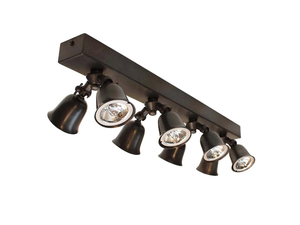 FLEURE TWIN ON PROFILE - LED adjustable brass ceiling lamp _ Authentage Lighting